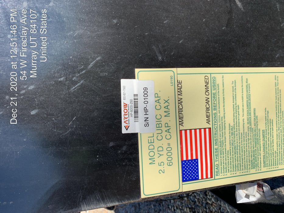 2020 ARROW MATERIAL HANDLING HP-6000-250