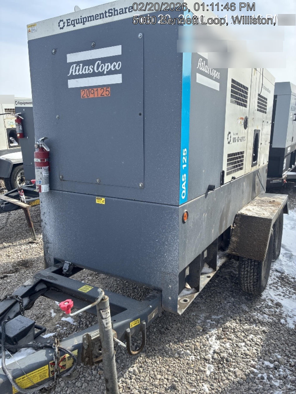 2022 ATLAS COPCO QAS 125