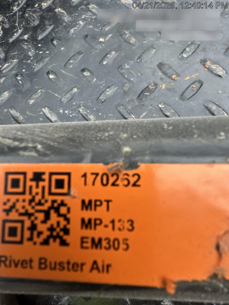 2021 MICHIGAN PNEUMATIC MP-133-ORANGE-NEP