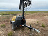 2022 Allmand NLV3GR (4) LED Light Fixture 350W, 23' Vertical Mast, 3kW Prime, Towable, ES Decals, T3