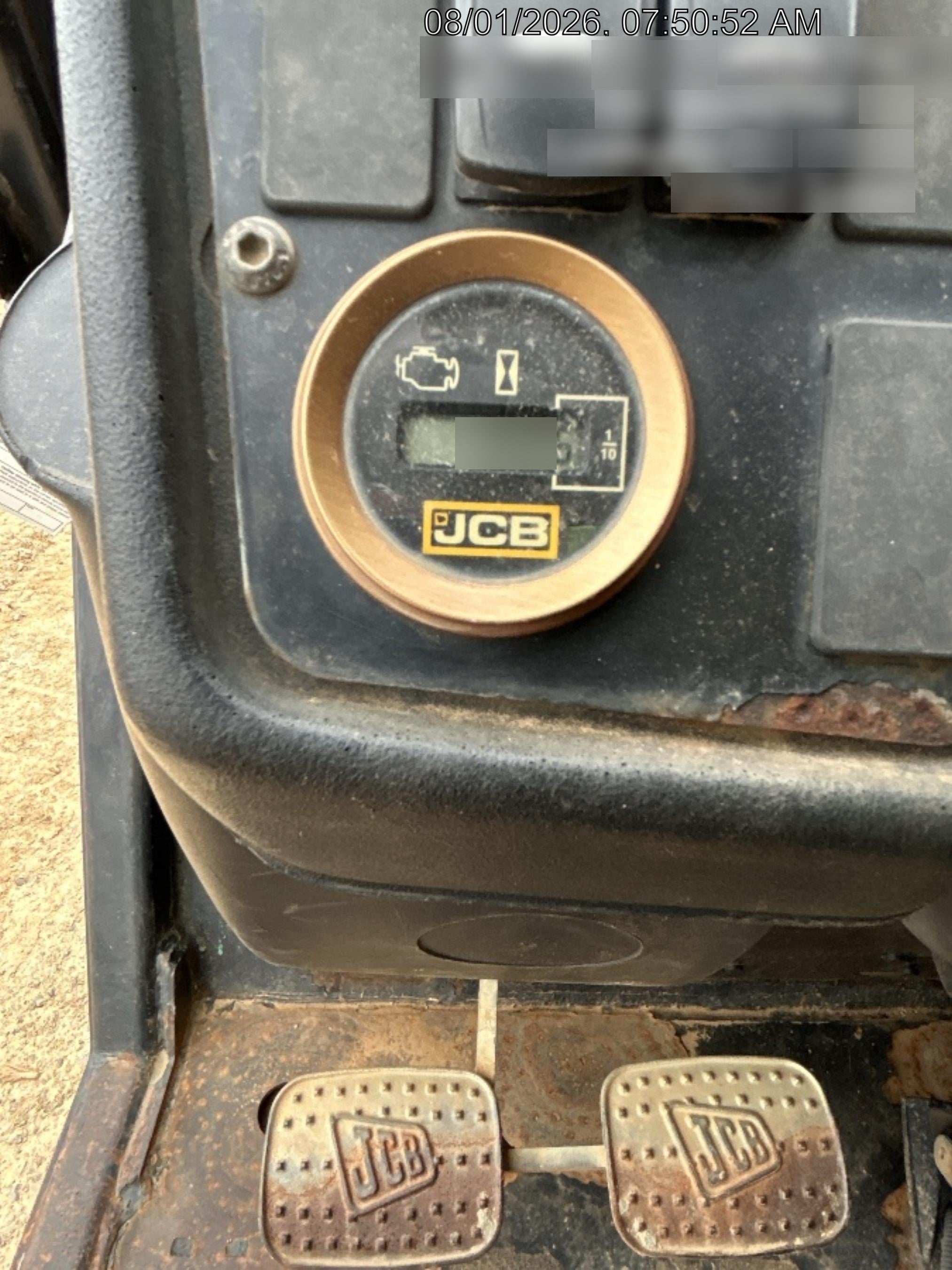 2019 JCB 510-56 Open ROPS, 74 HP, Solid Tires, Worklights, Beacon, Aux Hydraulics, Lifting Eye w/72" Carriage/60" Forks