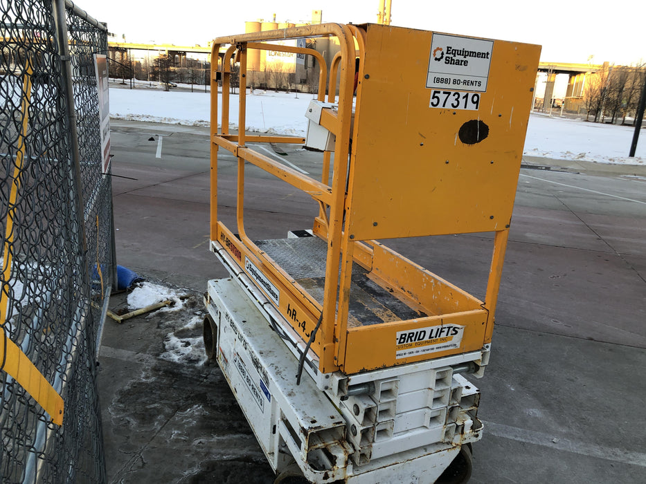 Custom Equipment HB-1430 Hy-Brid Scissor Lift
Platform capacity up to 670 lbs
Working height up to 20 ft
Weighs under 1,700 lbs
Non-marking wheels