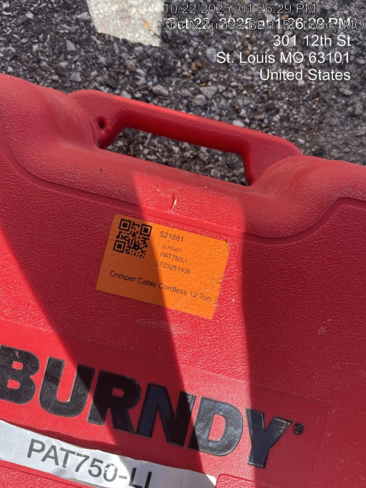 2025 BURNDY PAT750LI