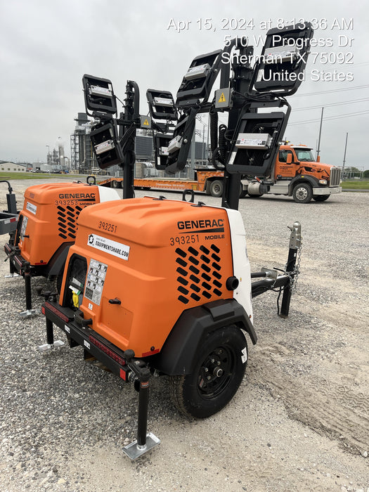 2024 Generac MLT2 Diesel, Flex Switch 120V Input, Powerzone Controller, 
(4) 320W LED Lights, 4kW Generator, 39.9 Gal Fuel Tank, 2" Ball, T3