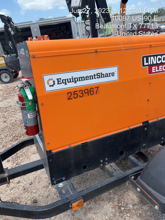 2022 Lincoln Electric LE400 Kubota V1505, Trlr, Cable Rack, Light Kit, ES Decals, T3