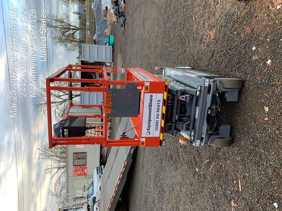 2020 Skyjack SJIII-3219 Solid NM Tires, Half height spring hinged entry gate, Dual Beacons, 800W Inverter