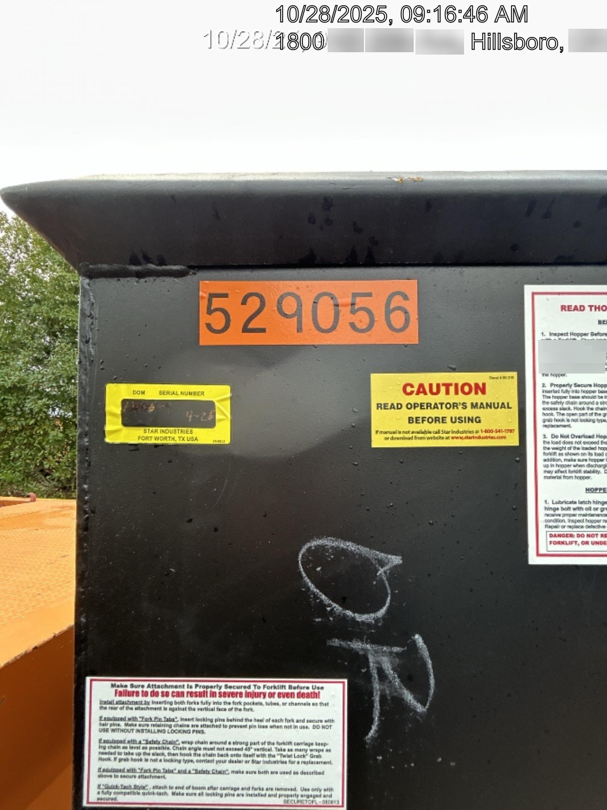 2025 STAR INDUSTRIES M-1820 - Self-Dump Hopper