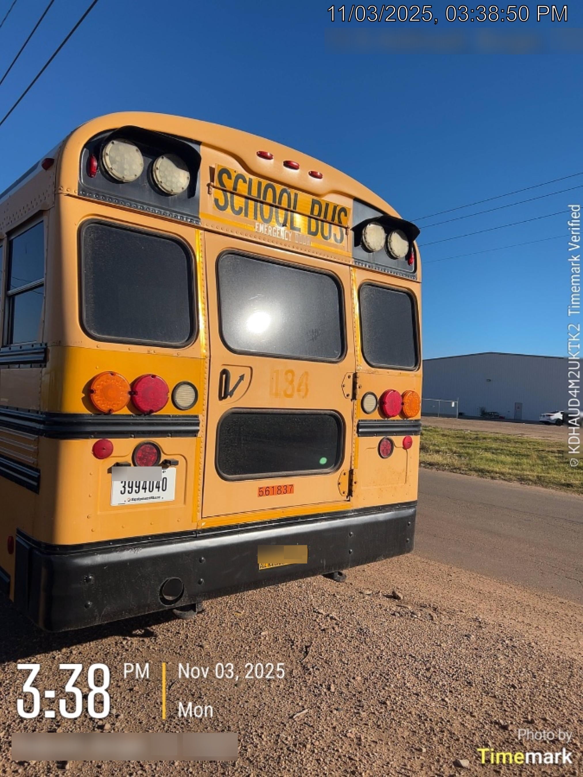 2012 BLUE BIRD 72 Passenger Bus