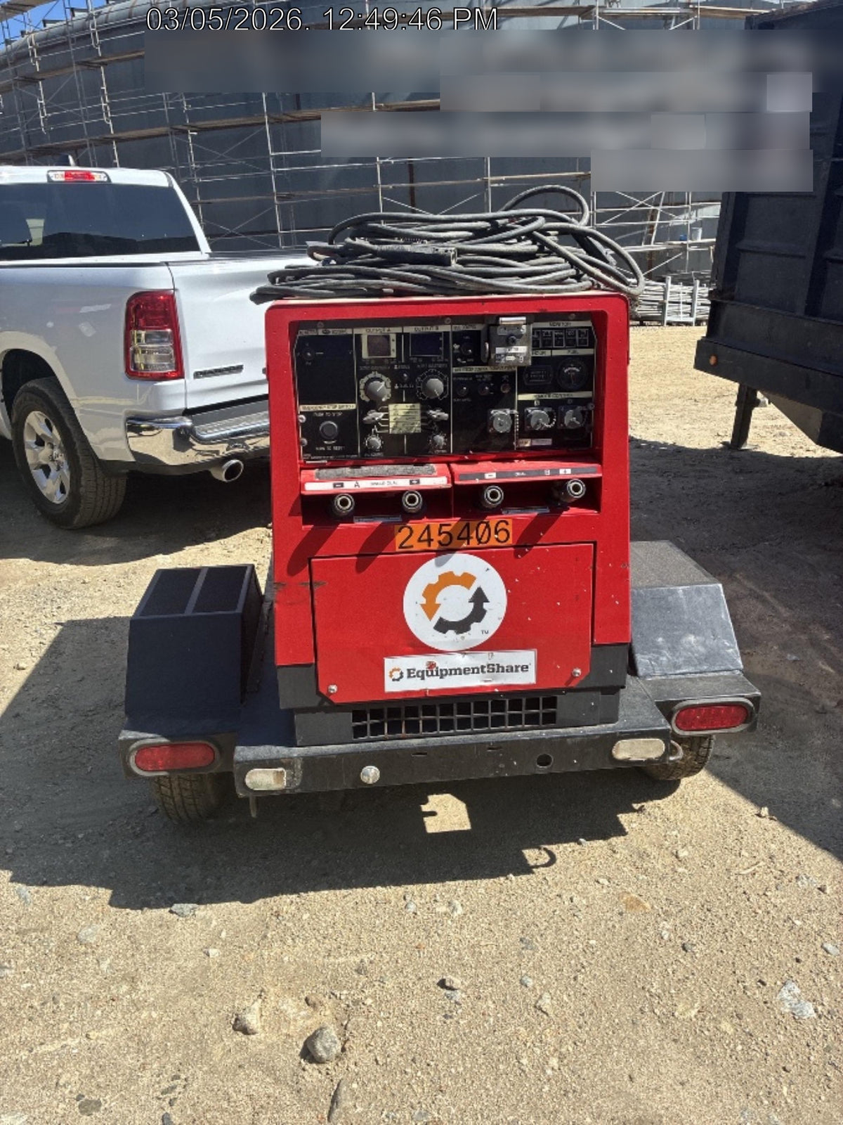 2022 Shindaiwa DGW400MDL Kubota D902 Engine, 23 HP, Dual Op Welder, Wire, Arc, Droop Stick, Tig, and CC Stick Functionality, Simulphase, 3 Phase and 1 Phase Gen Output, Single Axle NB Trlr, Slr Trckl Chrg 12V 12W, Fire Ext