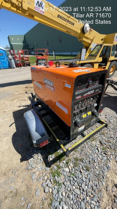 2022 Lincoln Electric LE400 Kubota V1505, Trlr, Cable Rack, Light Kit, ES Decals, T3