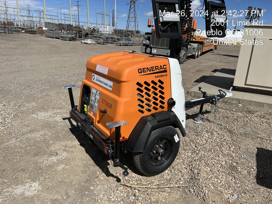 2023 Generac MLT2 Diesel, Flex Switch 120V Input, Powerzone Controller, 
(4) 320W LED Lights, 4kW Generator, 39.9 Gal Fuel Tank, 2" Ball, T3