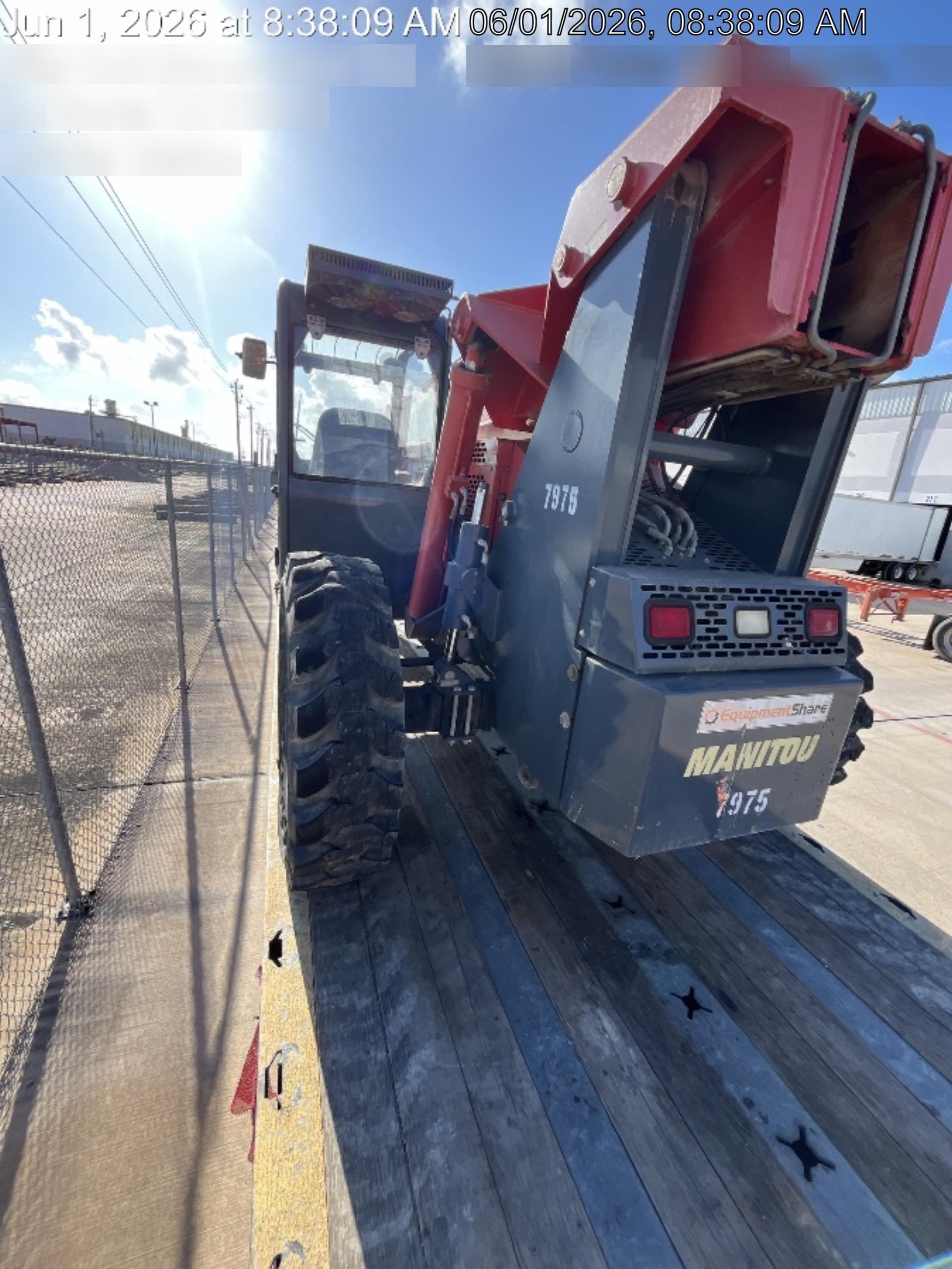 2018 Manitou MTA10055 Manitou MTA 10055 w/Cab/Heat/AC, Work Lights/Strobe, Aux Hyd, Solid Tires, Lift Hook, 66" Carriage, 60" Forks
