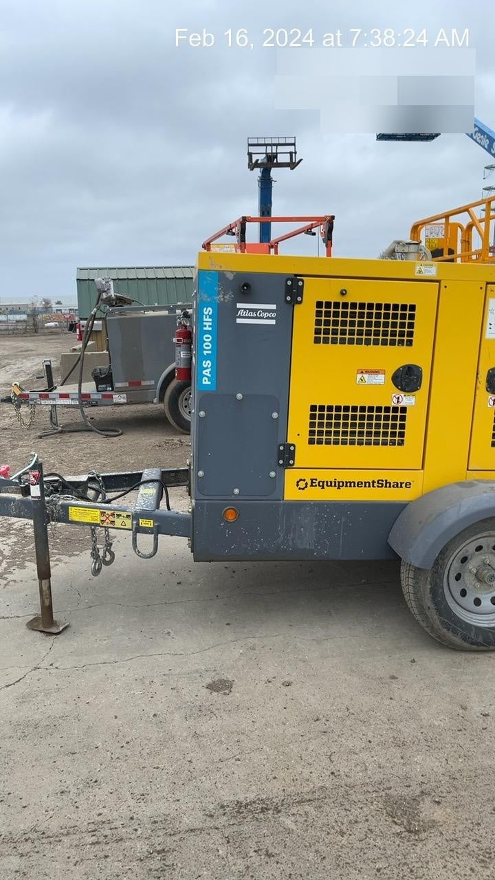 2021 ATLAS COPCO PAS 100 HF CS Enclosed