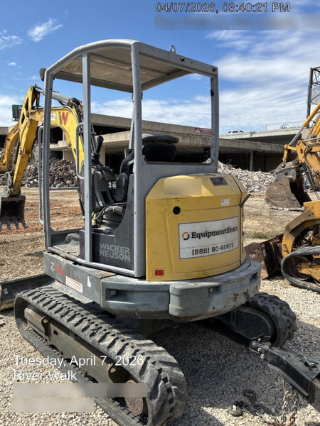 2020 Wacker Neuson EZ36 MX,TRK,LONG,CANOPY w/QC Coupler, 12"/18"/24" HD Buckets