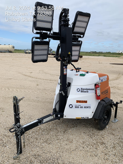 2024 Generac MLT2 Diesel, Flex Switch 120V Input, Powerzone Controller, 
(4) 320W LED Lights, 4kW Generator, 39.9 Gal Fuel Tank, 2" Ball, T3