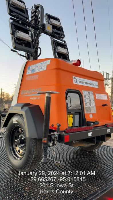 2023 Generac MLT2 Diesel, Flex Switch 120V Input, Powerzone Controller, 
(4) 320W LED Lights, 4kW Generator, 39.9 Gal Fuel Tank, 2" Ball, T3