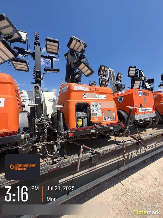 2023 Generac MLT2 Diesel, Flex Switch 120V Input, Powerzone Controller, (4) 320W LED Lights, 4kW Generator, 39.9 Gal Fuel Tank, 2" Ball, T3