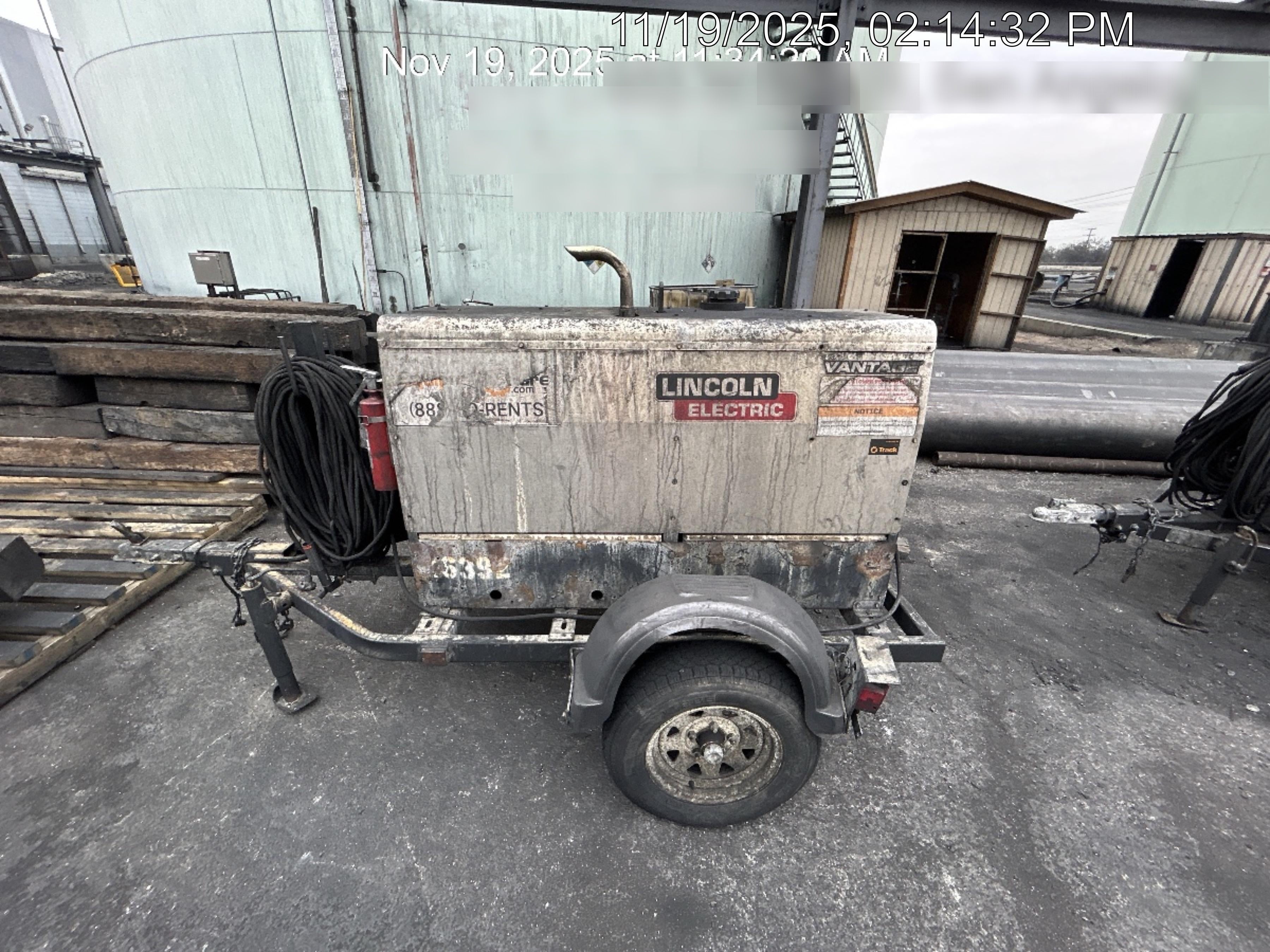 Lincoln Electric Vantage 322 Lincoln Vantage 322 Welder Ready Pak 3 - Vantage 322, Trailer