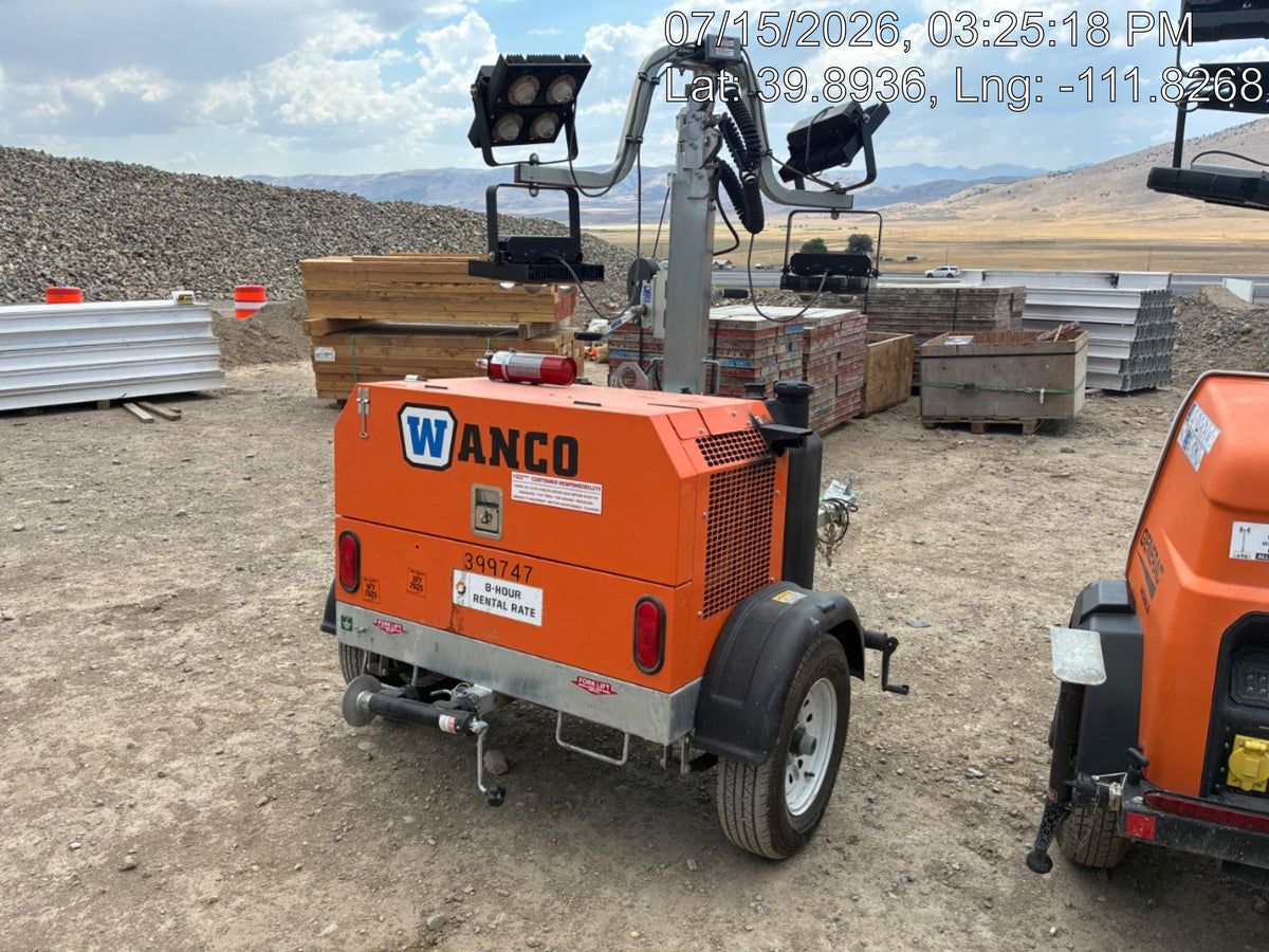 2024 Wanco WLTT-4MM4K Diesel, Deep Sea Controller, Shore Power Plug, Auto Start, (4) 350W LED Floodlights, 4kW Generator, 60 Gal Fuel Tank, 2" Ball, T3