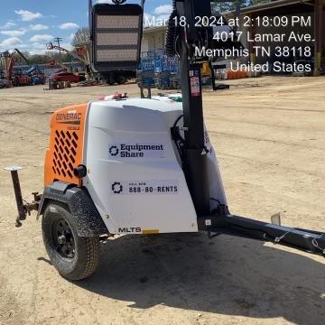 2024 Generac MLT2 Diesel, Flex Switch 120V Input, Powerzone Controller, 
(4) 320W LED Lights, 4kW Generator, 39.9 Gal Fuel Tank, 2" Ball, T3