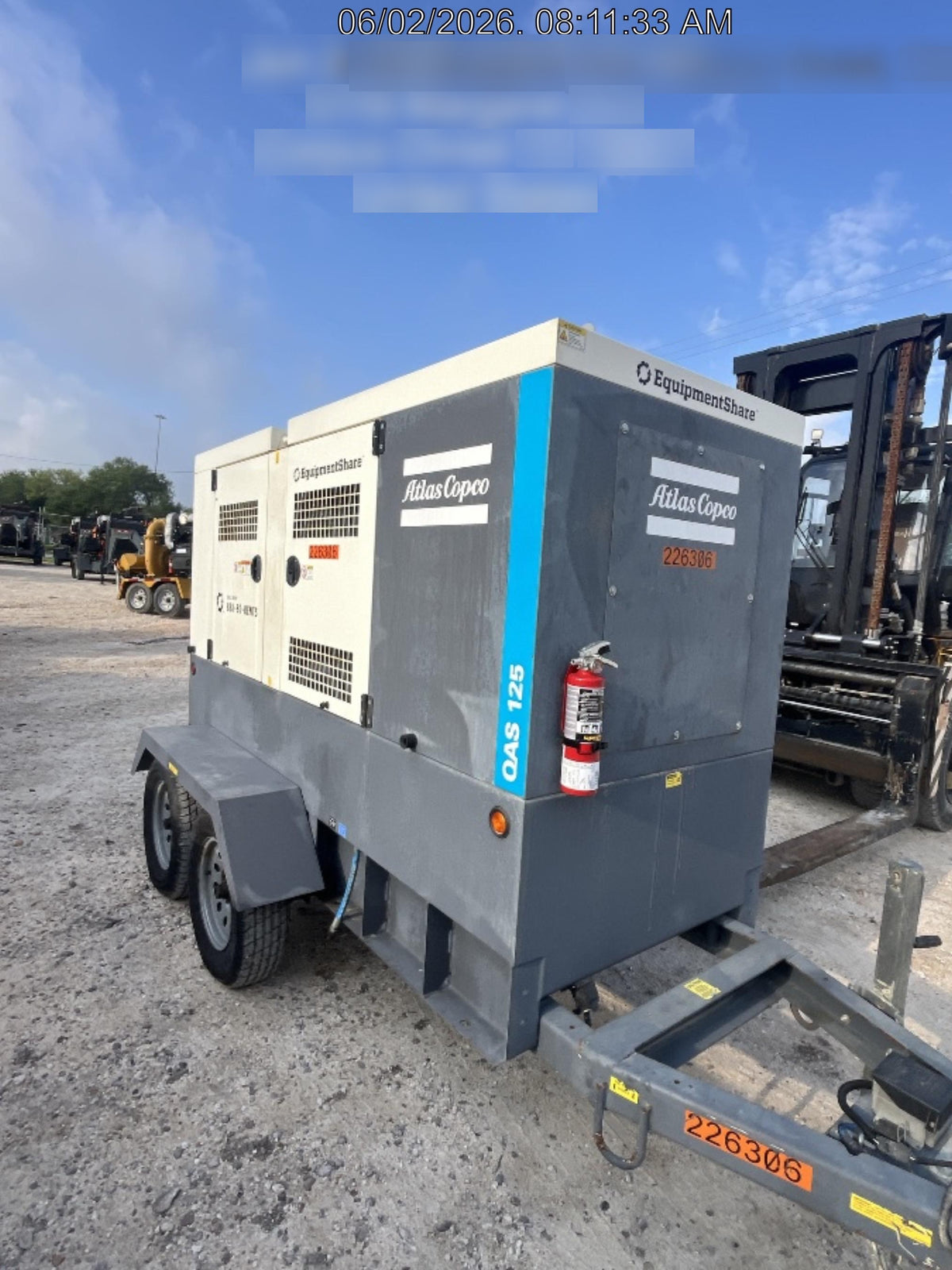 2022 ATLAS COPCO QAS 125