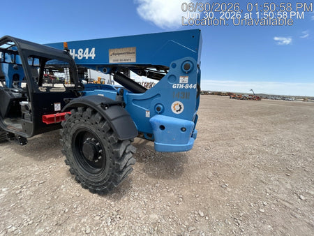 2018 Genie GTH-844 Genie GTH-844 w/Open ROPS, Solid Tires, beacon/work lights, 60" carriage/forks