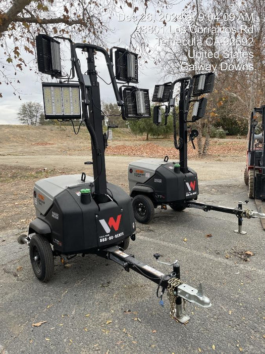 2024 Wacker Neuson LTT4 Diesel, Kohler KDW702, Deep Sea Controller, Auto Start, LED 320W, Bypass Outlet, T3