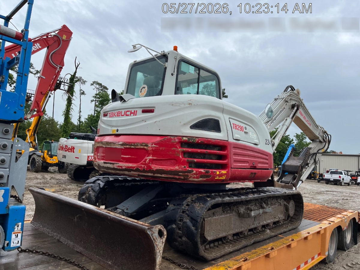 2019 Takeuchi TB290 Takeuchi TB290 Cab/Heat/AC w/Rubber Tracks, Auxiliary Hydraulics, Dozer Blade, Manual QC