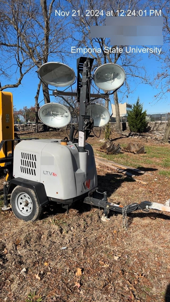 2018 Wacker Neuson LTV6L-MH Wacker Neuson LTV6L Mobile Light Tower w/Fuel Level Sensor Installed