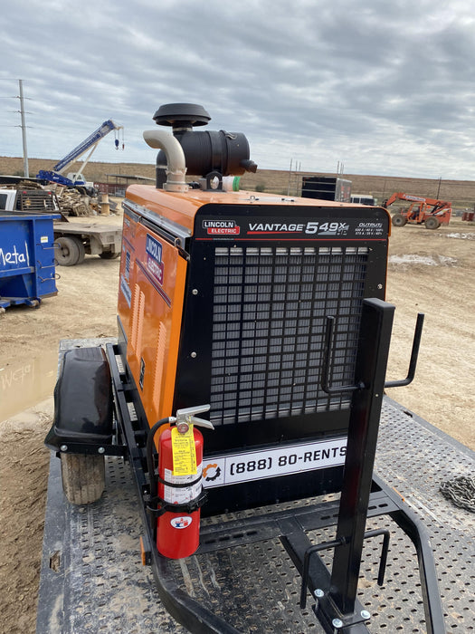 2021 Lincoln Electric Vantage 549X Ready Pak 3, ORANGE (includes trailer, cable rack, fender light kit)