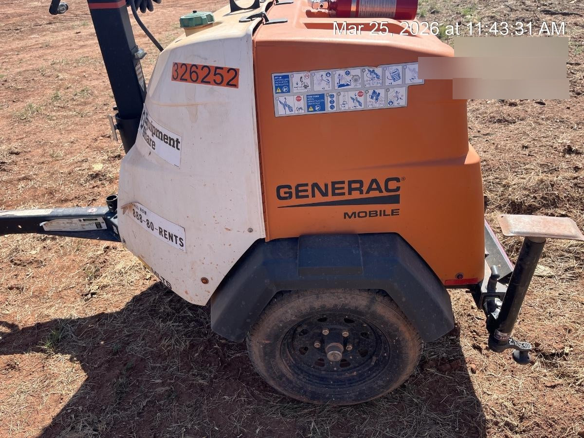 2023 Generac MLT2 Diesel, Flex Switch 120V Input, Powerzone Controller, (4) 320W LED Lights, 4kW Generator, 39.9 Gal Fuel Tank, 2" Ball, T3