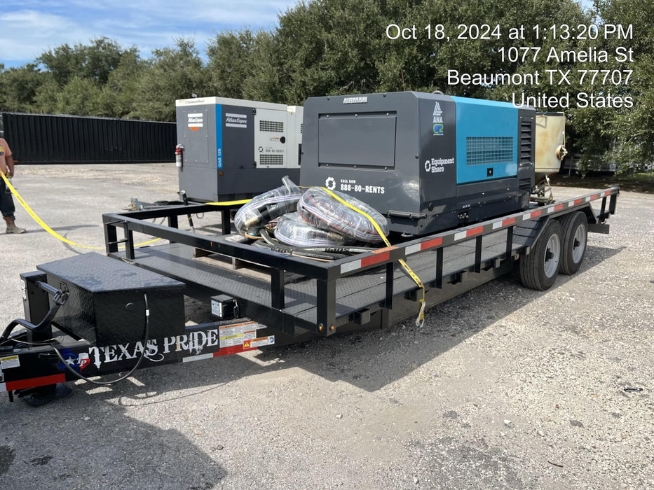 2024 TEXAS PRIDE TRAILERS 18'-20' Lowboy Sand Blasting Unit