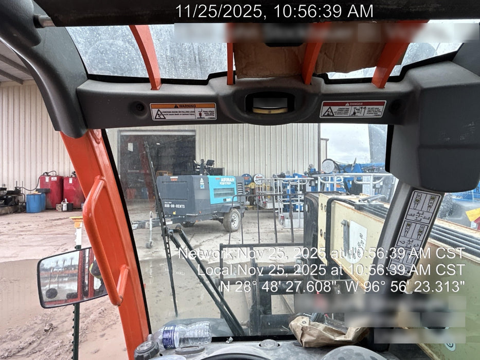 2020 JLG G5-18A Cab/Heat/Air, NM Solid Tires, Beacon w/48" Carriage, 48" Pallet Forks