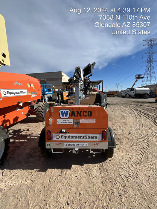 2024 Wanco WLTT-4MM4K Diesel, Deep Sea Controller, Shore Power Plug, Auto Start, (4) 350W LED Floodlights, 4kW Generator, 60 Gal Fuel Tank, 2" Ball, T3