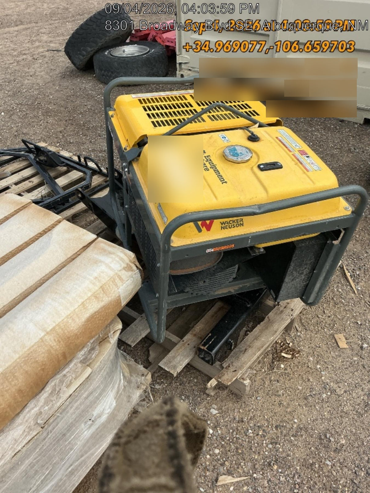 2019 Wacker Neuson GPS9700V Standard Options
