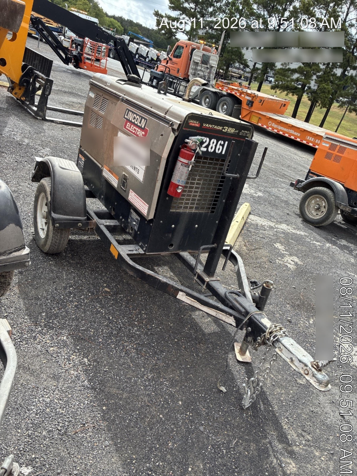 Lincoln Electric Vantage 322 Lincoln Vantage 322 Welder w/Trailer