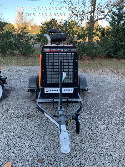 2021 Lincoln Electric Vantage 549X Ready Pak 3, ORANGE (includes trailer, cable rack, fender light kit)