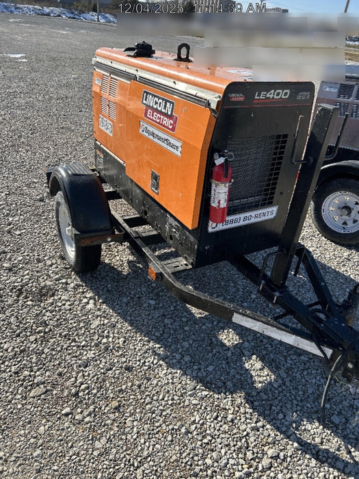 2023 Lincoln Electric LE400 Kubota V1505, Trlr, Cable Rack, Light Kit, ES Decals, T3