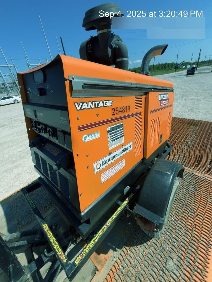 2022 Lincoln Electric Vantage 549X Crosslink Technology, Trailer Mounted, ES Decals, T3