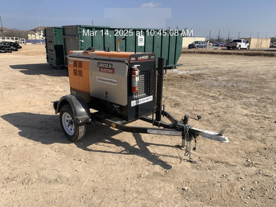 2022 Lincoln Electric LE400 Kubota V1505, Trlr, Cable Rack, Light Kit, ES Decals, T3