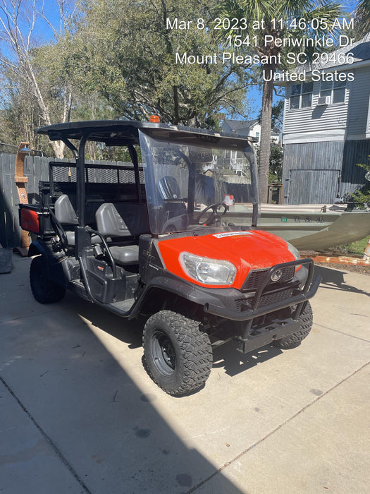 2021 Kubota RTV-X1140W-H Plastic Canopy, Windshield Acrylic Clear, LED Strobe Light, Wire Harness Kit, Back up Alarm