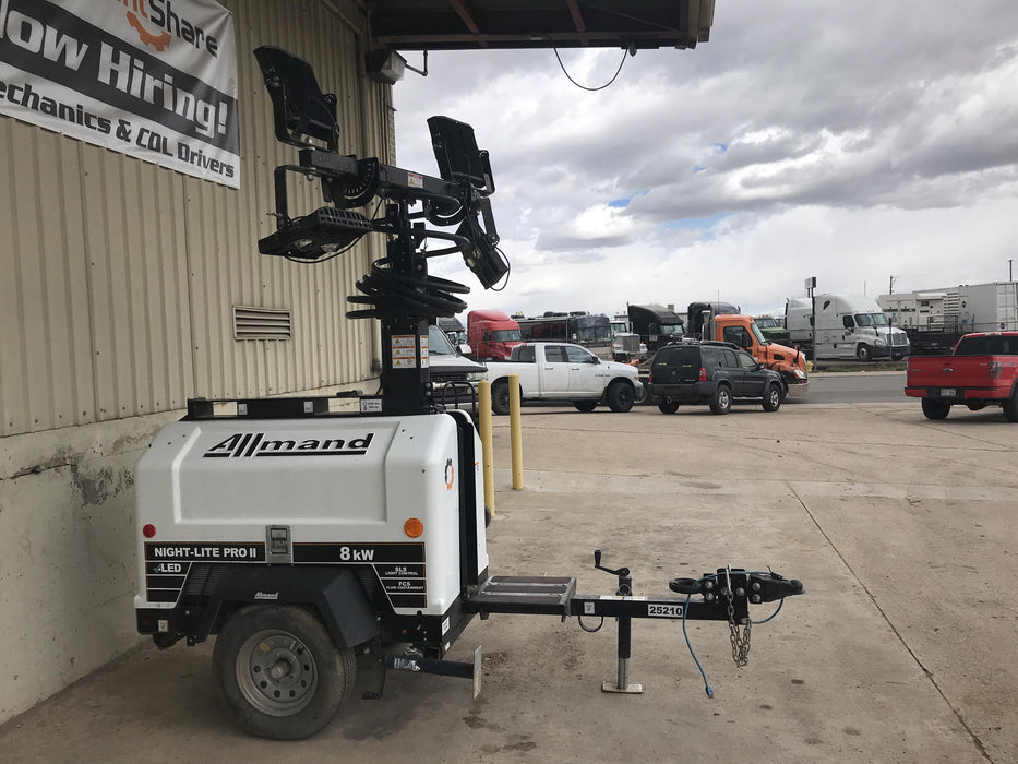 2019 Allmand Night-Lite Pro II Allmand Night-Lite Pro II Allmand Night-Lite Pro II 8 kW Light Tower w/Kubota Engine, LED Light Package