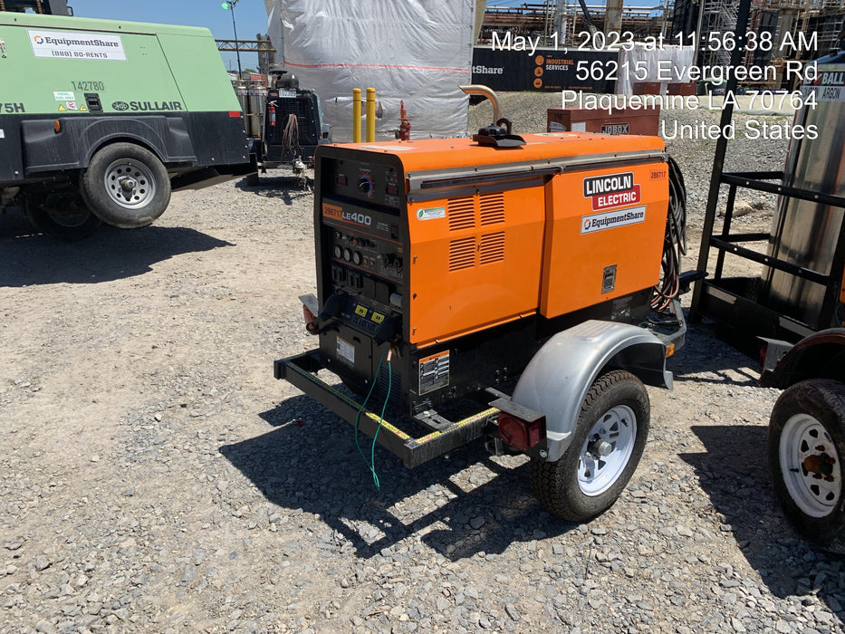 2022 Lincoln Electric LE400 Kubota V1505, Trlr, Cable Rack, Light Kit, ES Decals, T3