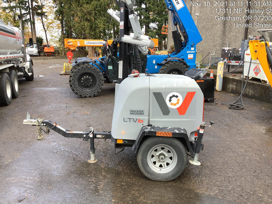 2019 Wacker Neuson LTV6K-LED Standard LED Towable Light Tower w/None