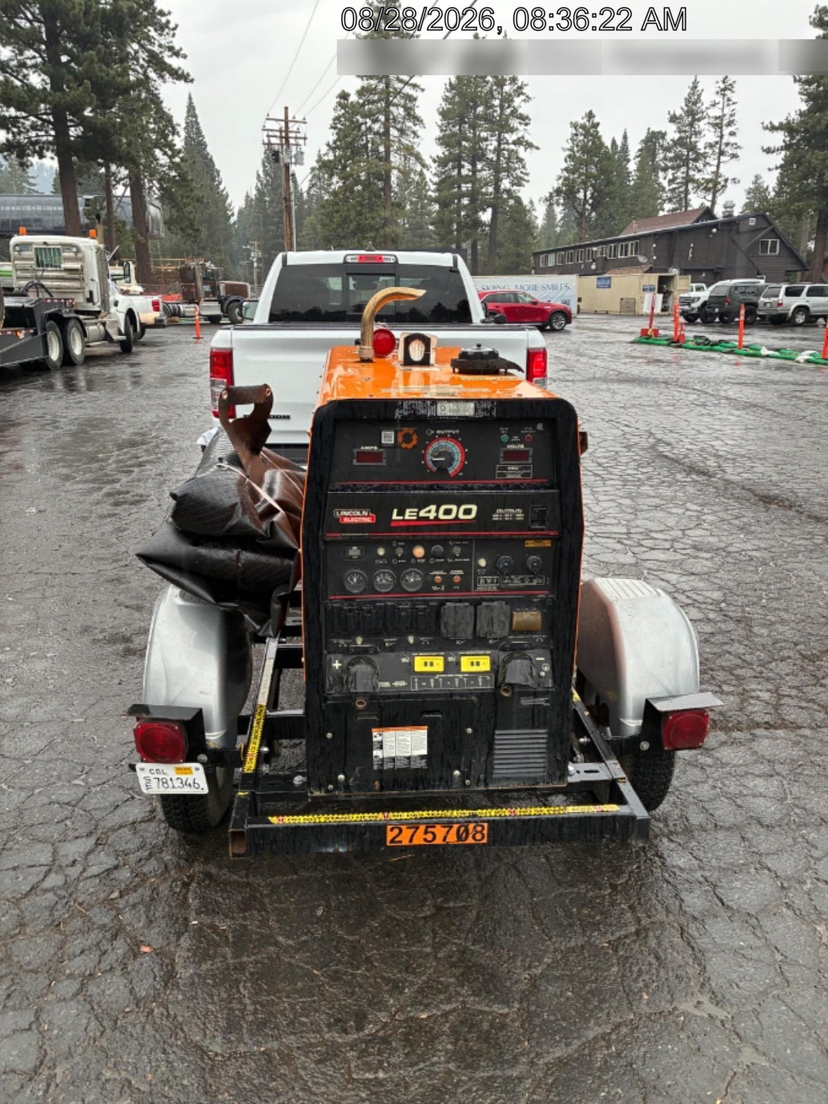 2022 Lincoln Electric LE400 Kubota V1505, Trlr, Cable Rack, Light Kit, ES Decals, T3