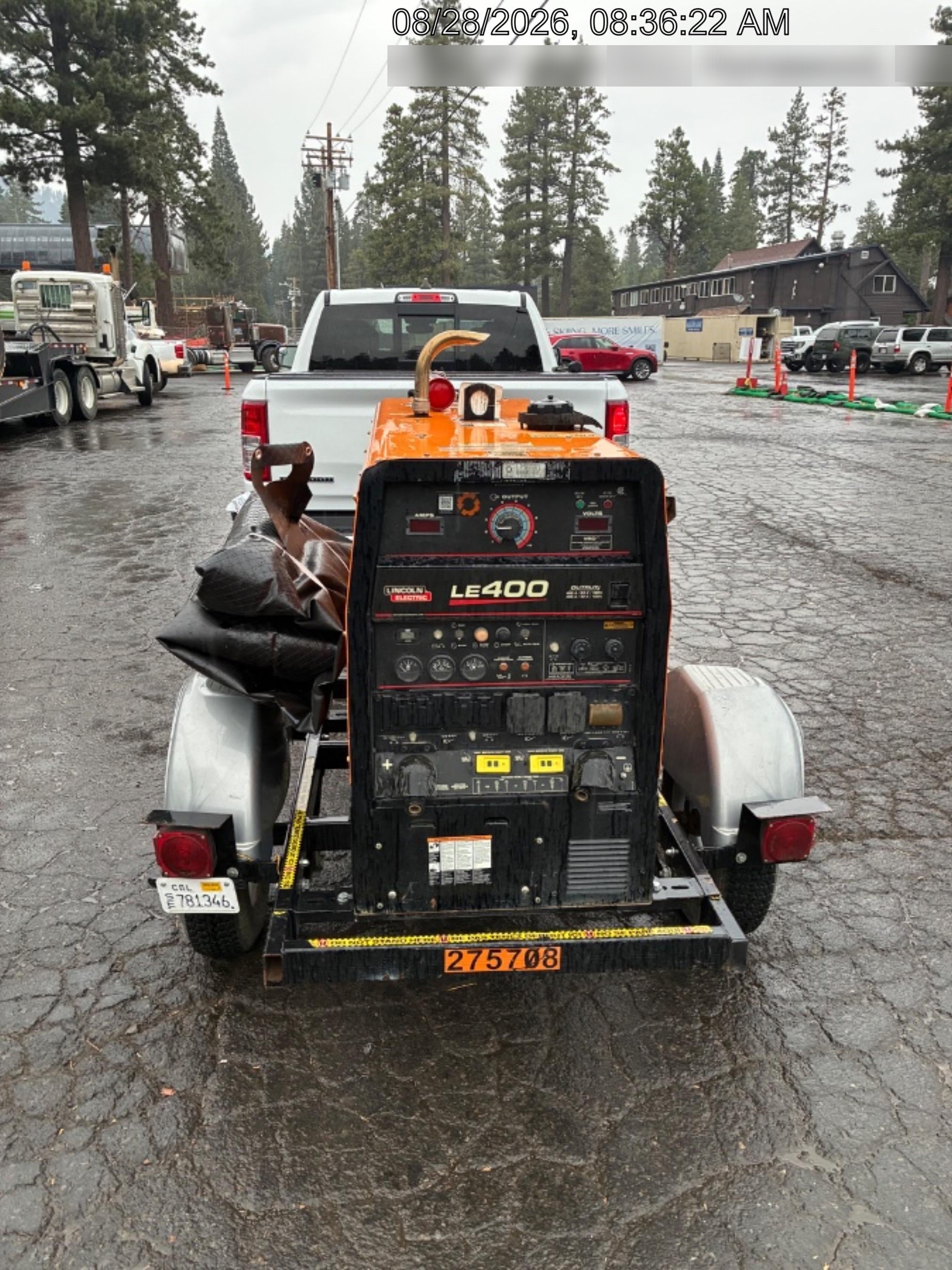 2022 Lincoln Electric LE400 Kubota V1505, Trlr, Cable Rack, Light Kit, ES Decals, T3