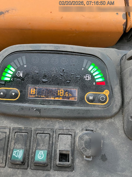 2018 Case CX37C ROPS, LONG ARM, RUBBER TRACKS, AUX HYD