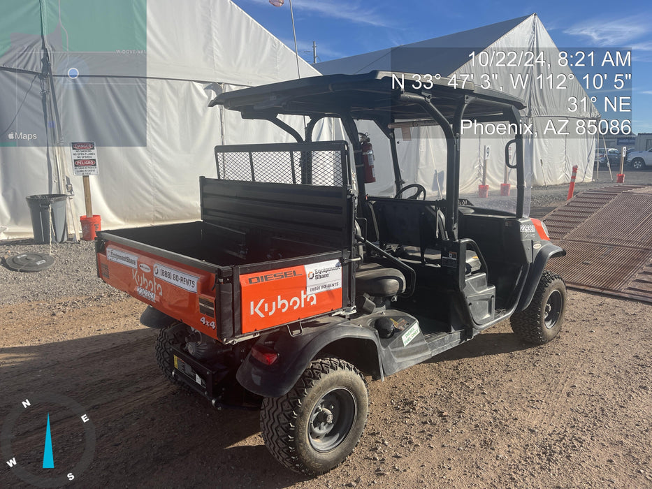 2022 Kubota RTV-X1140W-H Plastic Canopy, Windshield Acrylic Clear, LED Strobe Light, Wire Harness Kit, Back up Alarm