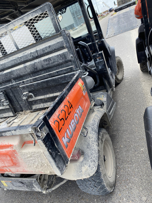 Kubota RTV-X1140W-H 4wd Utility Cart, LED Strobe, Windshield Tempered Glass, Pastic Canopy, Wire Harness Kit, Backup Alarm