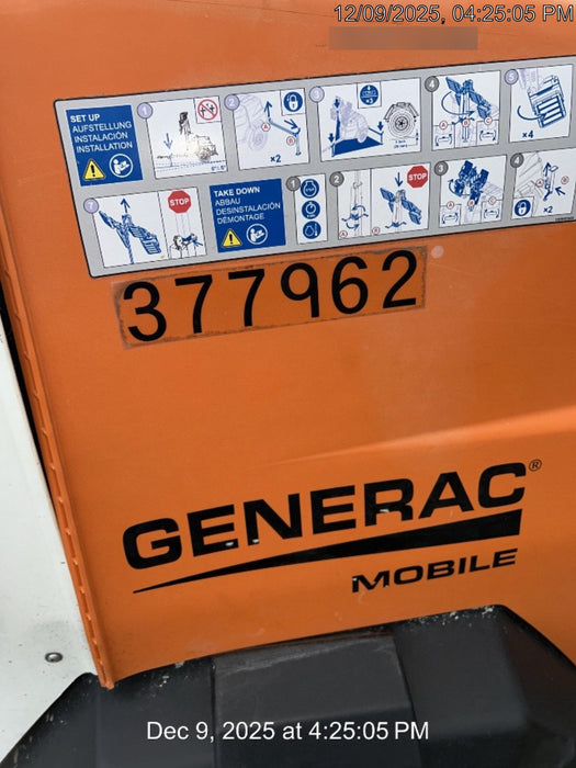 2023 Generac MLT2 Diesel, Flex Switch 120V Input, Powerzone Controller, 
(4) 320W LED Lights, 4kW Generator, 39.9 Gal Fuel Tank, 2" Ball, T3